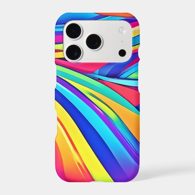 Vibrant Abstract Colour Wave Art (Back)