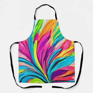 Vibrant Abstract Explosion Apron