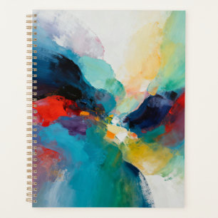 Vibrant Abstract Expression Planner