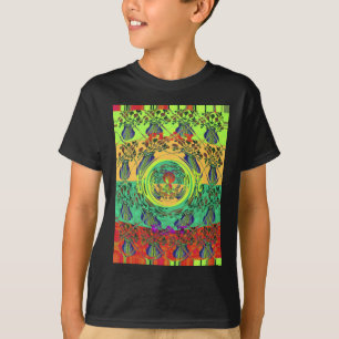 Vibrant Abstract Floral Art  T-Shirt