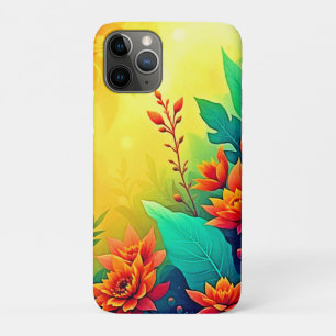 Vibrant Abstract Floral Beauty iPhone 11 Pro Case