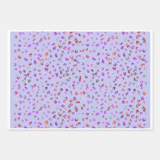 Vibrant Abstract Floral Botanical Wrapping Paper (Front)