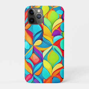 Vibrant Abstract Floral Explosion iPhone 11 Pro Case