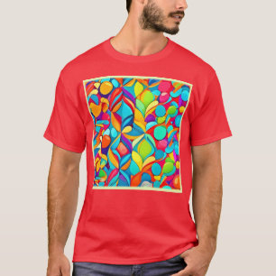 Vibrant Abstract Floral Explosion T-Shirt