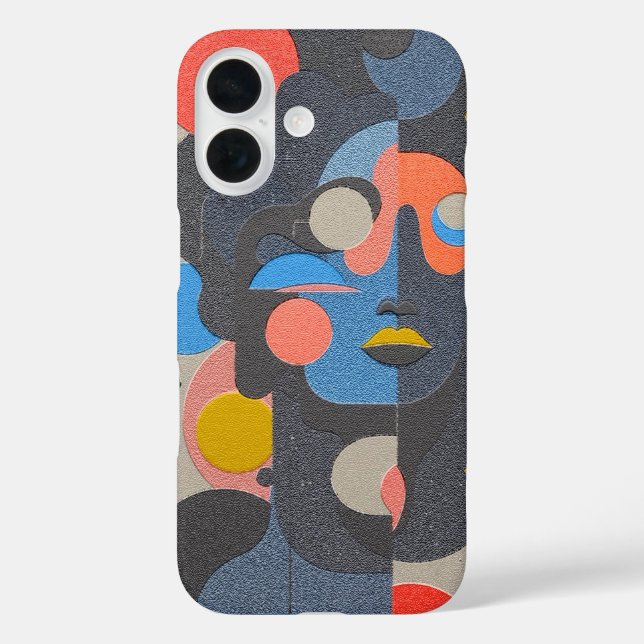Vibrant Abstract Geometric  Pattern Art Design Case-Mate iPhone Case (Back)