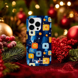 Vibrant Abstract Geometric Swirl Pattern Phone Case-Mate iPhone 14 Pro Case