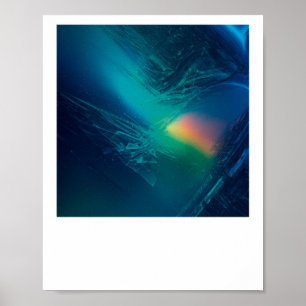 Vibrant Abstract Geometry V Sticker  Poster