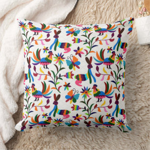 Vibrant Abstract nature patterns Throw Pillow