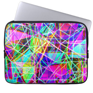 Vibrant Abstract Pattern Design Laptop Sleeve