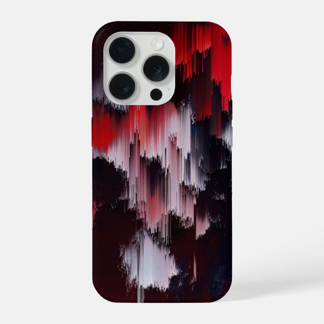 Vibrant Abstract Pattern Wall Art iPhone Case (Back)