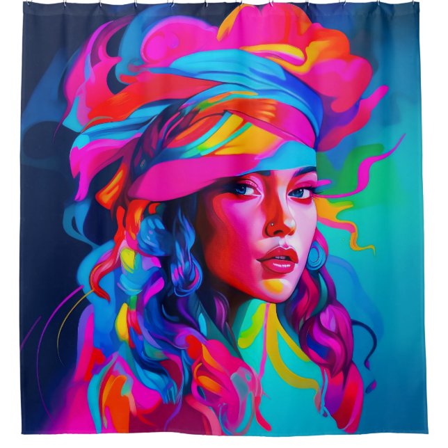 Vibrant Abstract Portrait  (Front)