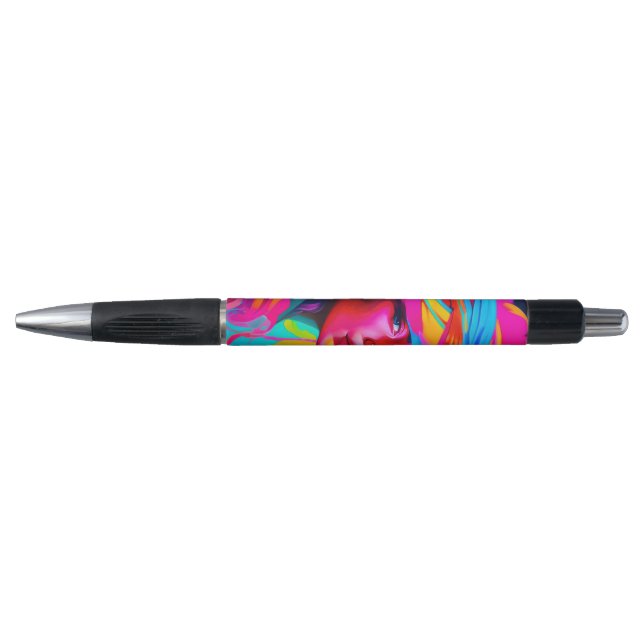 Vibrant Abstract Portrait  Pen (Front)