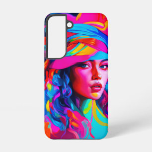 Vibrant Abstract Portrait Samsung Galaxy Case