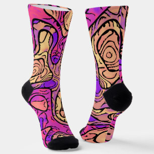 Vibrant Abstract Socks