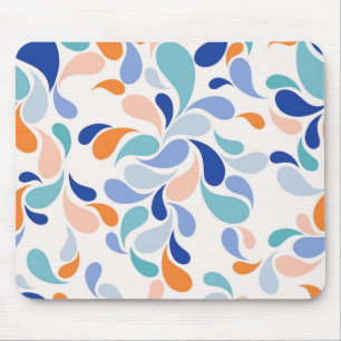 Vibrant Abstract Splash Pattern Mouse Pad