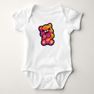 Vibrant Abstract Teddy Infant Apparel Baby Bodysuit