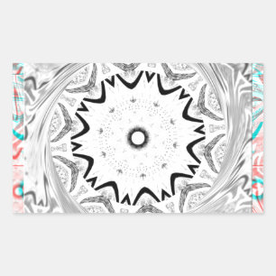 Vibrant African Culture: A Pink and Cyan Fusion Sticker