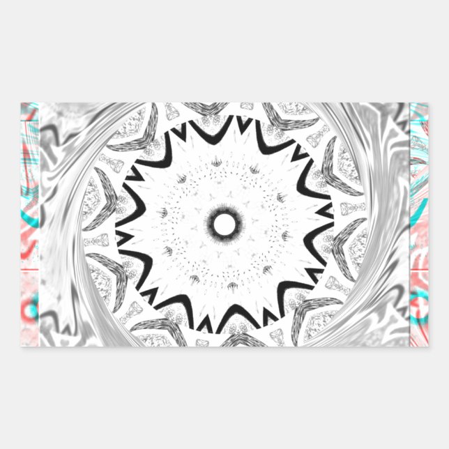 Vibrant African Culture: A Pink and Cyan Fusion Sticker (Front)