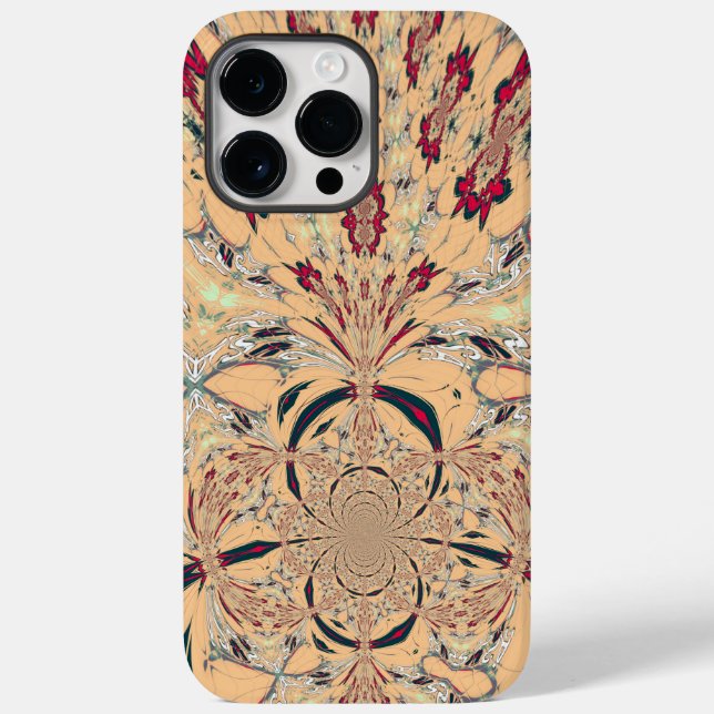 Vibrant African Kaleidoscope: A Peachy Delight Case-Mate iPhone Case (Back)