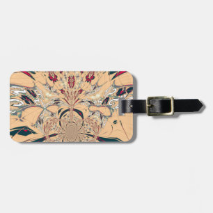 Vibrant African Kaleidoscope: A Peachy Delight Luggage Tag