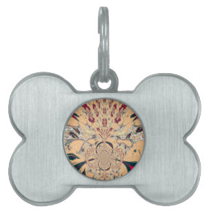 Vibrant African Kaleidoscope: A Peachy Delight Pet Tag