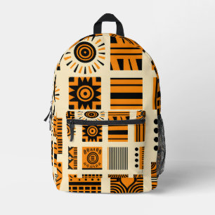 Vibrant African Pattern Printed Backpack