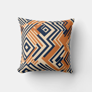 Vibrant African Pattern Throw Pillow
