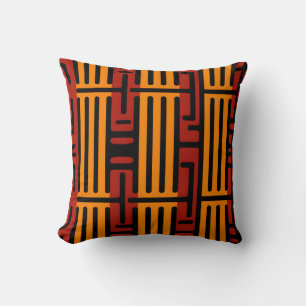 Vibrant African Pattern Throw Pillow