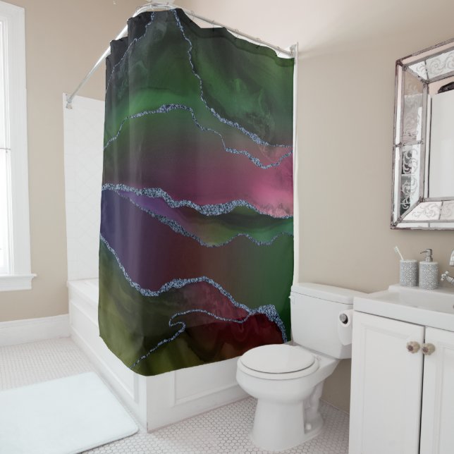 Vibrant Agate | Rich Pink and Green Jewel Tone (In Situ)
