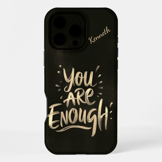 Vibrant AI message empowers creativity iPhone Case (Back)