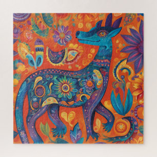 Vibrant Alebrijes Design in Traditional Mexican  Jigsaw Puzzle