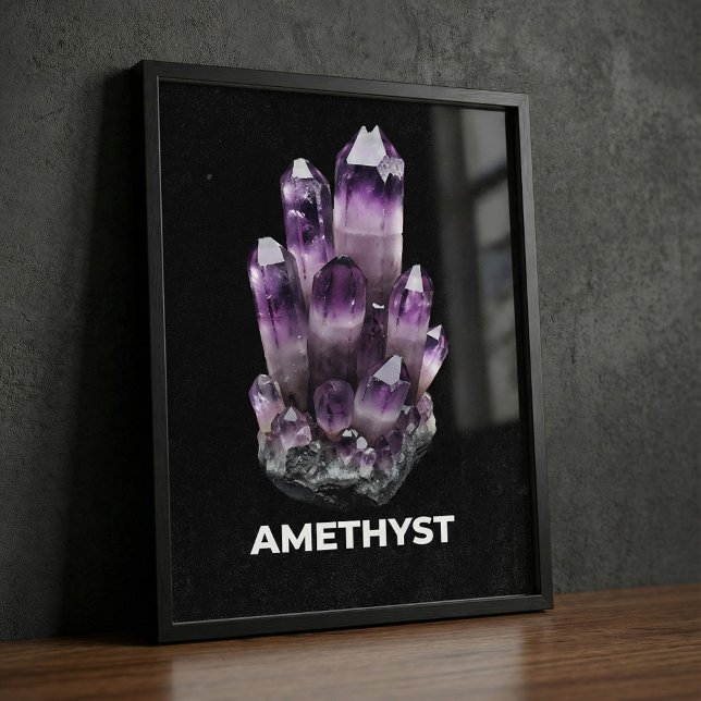 Vibrant Amethyst Crystal Poster (Creator Uploaded)