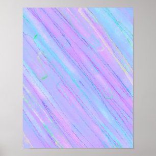 Vibrant and Colorful Rainbow Abstract Poster