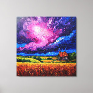 Vibrant and dramatic landscape canvas print