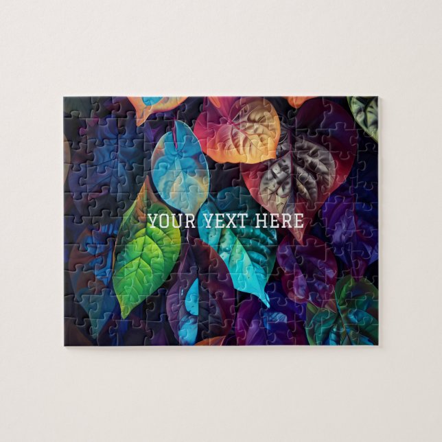 vibrant and visually striking arrangement of leave jigsaw puzzle (Horizontal)