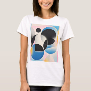 Vibrant and whimsical abstract artwork geometric  T-Shirt