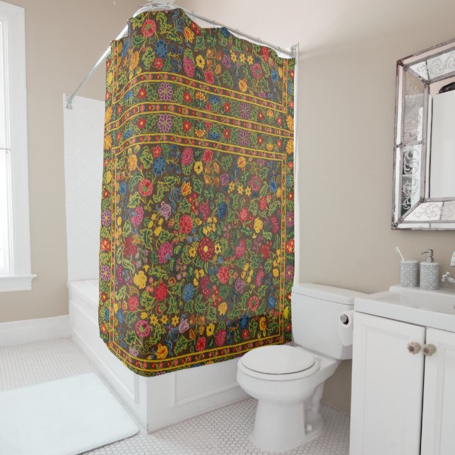 Vibrant Antique Botanical Garden Pattern (In Situ)