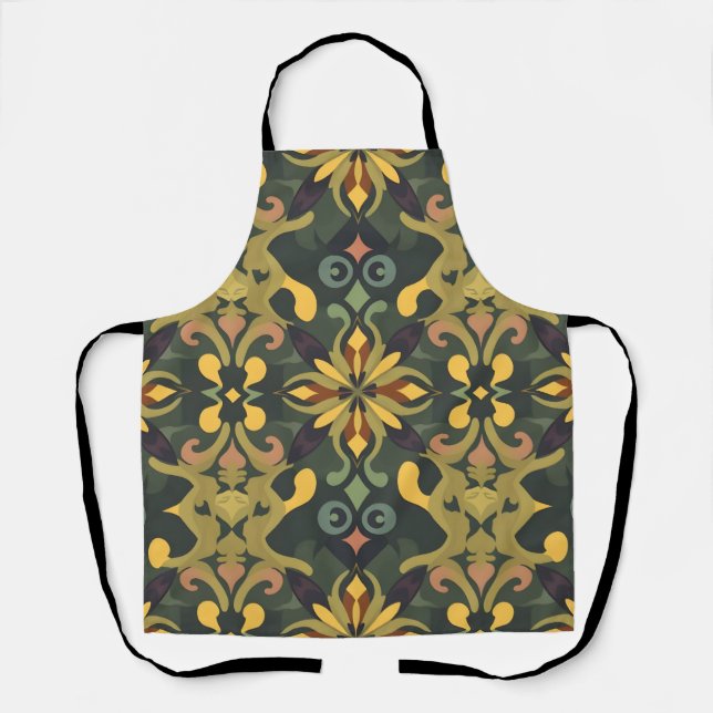 Vibrant Art Apron - Elegant Home Decor (Front)