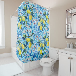 Vibrant art of blue lemon flowers