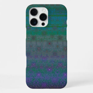 Vibrant artistic abstract geometric pattern iPhone 16 pro max case
