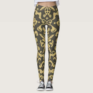 Vibrant Artistic Leggings - Elegant Seamless Patte