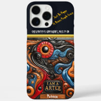 Vibrant Artwork with Striking Eye Detail