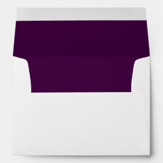 Vibrant Aubergine Dark Purple Lined Envelope