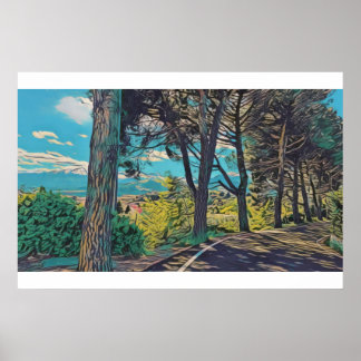Vibrant Autumn Forest - Poster