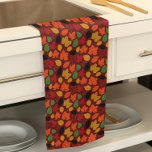 Vibrant Autumn Leaves Multi-Coloured Pattern Kitchen Towel<br><div class="desc">Perfect for fall gifting and occasions,  this vibrant,  multi-coloured leaves pattern is sure to provide cheer to your kitchen.</div>