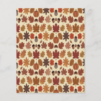 Vibrant Autumn Leaves Pattern with Fall Colours