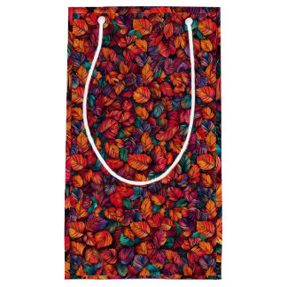 Vibrant Autumn Leaves Small Gift Bag