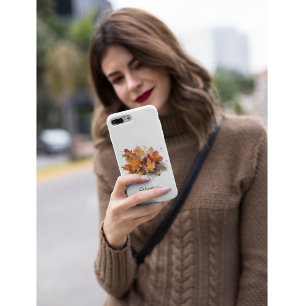 Vibrant Autumn Maple Watercolor, custom iPhone 11 Pro Case