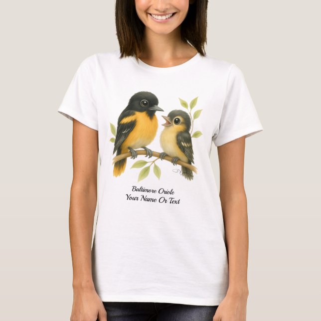 Vibrant Baltimore Oriole T-Shirt (Front)