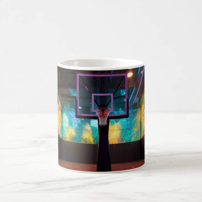 Vibrant Basketball Coffee Mug (Center)
